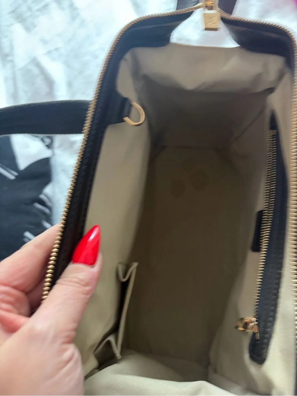 Louis Vuitton mini Beige Monogram bowler with Dark Brown Trim and Patch Details